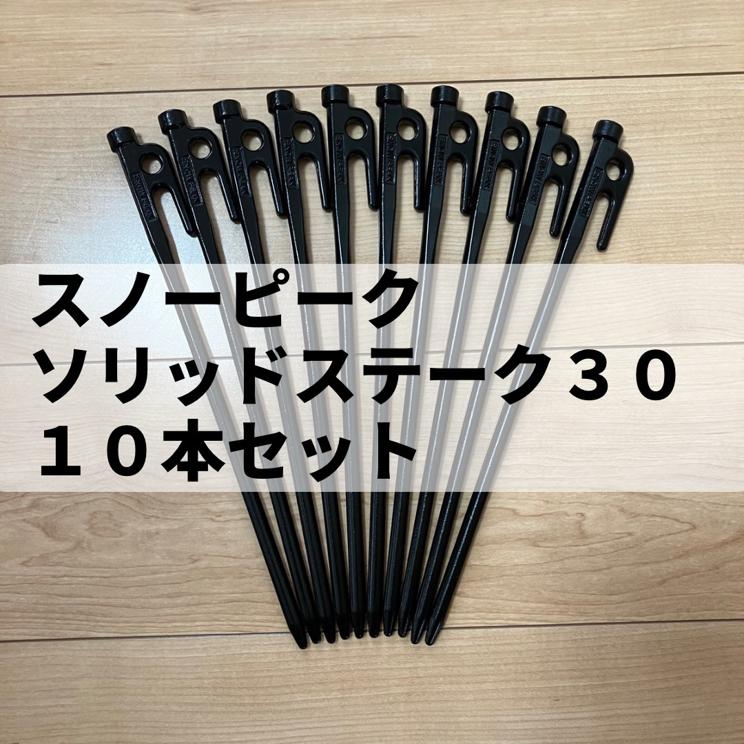Snow Peak(スノーピーク)のsnow peak(スノーピーク) ソリッドステーク30 10本セット スポーツ/アウトドアのアウトドア(テント/タープ)の商品写真