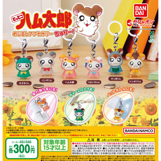 バンダイ(BANDAI)の【フルコンプ：全６種】とっとこハム太郎 めじるしアクセサリー ちゅりー! ガチャ(キャラクターグッズ)