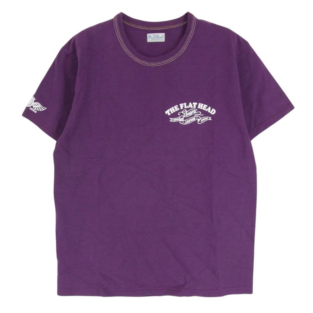 THE FLAT HEAD ザフラットヘッド バックロゴプリント クルー