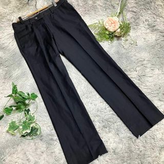 ノーリーズ(NOLLEY'S)の【NOLLEY'S】黒 スラックス ストレートレッグ 44(スラックス)
