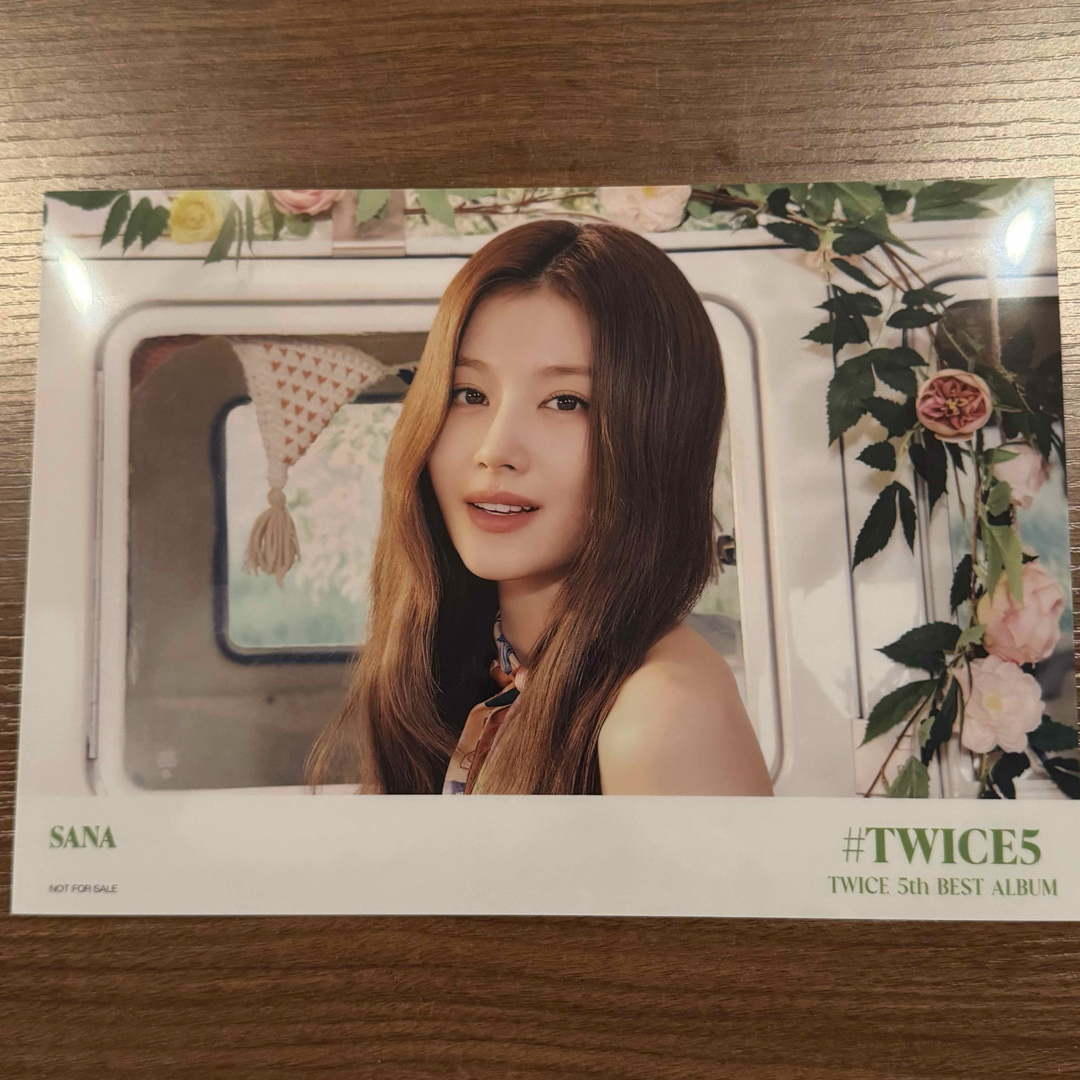【TWICE】#TWICE5 楽天ブックス 特典 クリアポスター サナ エンタメ/ホビーのCD(K-POP/アジア)の商品写真