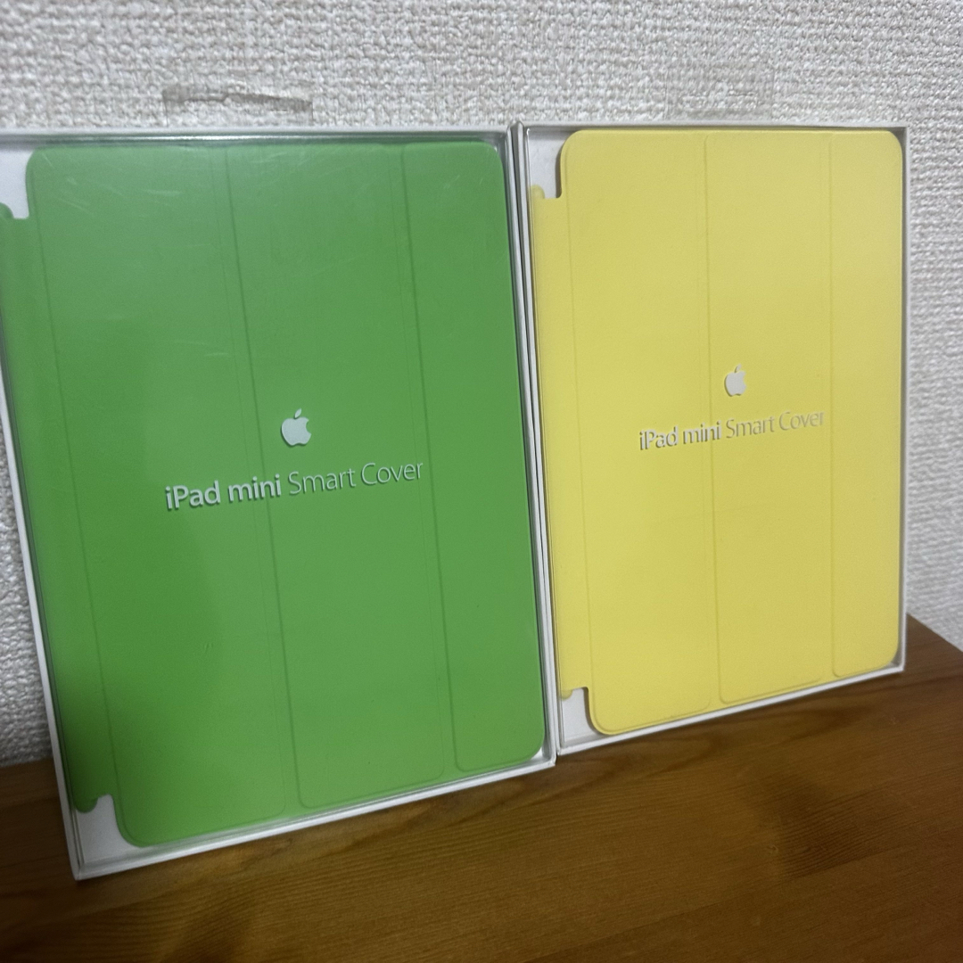 Apple(アップル)のiPad mini Smart Case 純正 黄色 緑色 第1/2/3世代 スマホ/家電/カメラのスマホアクセサリー(iPadケース)の商品写真