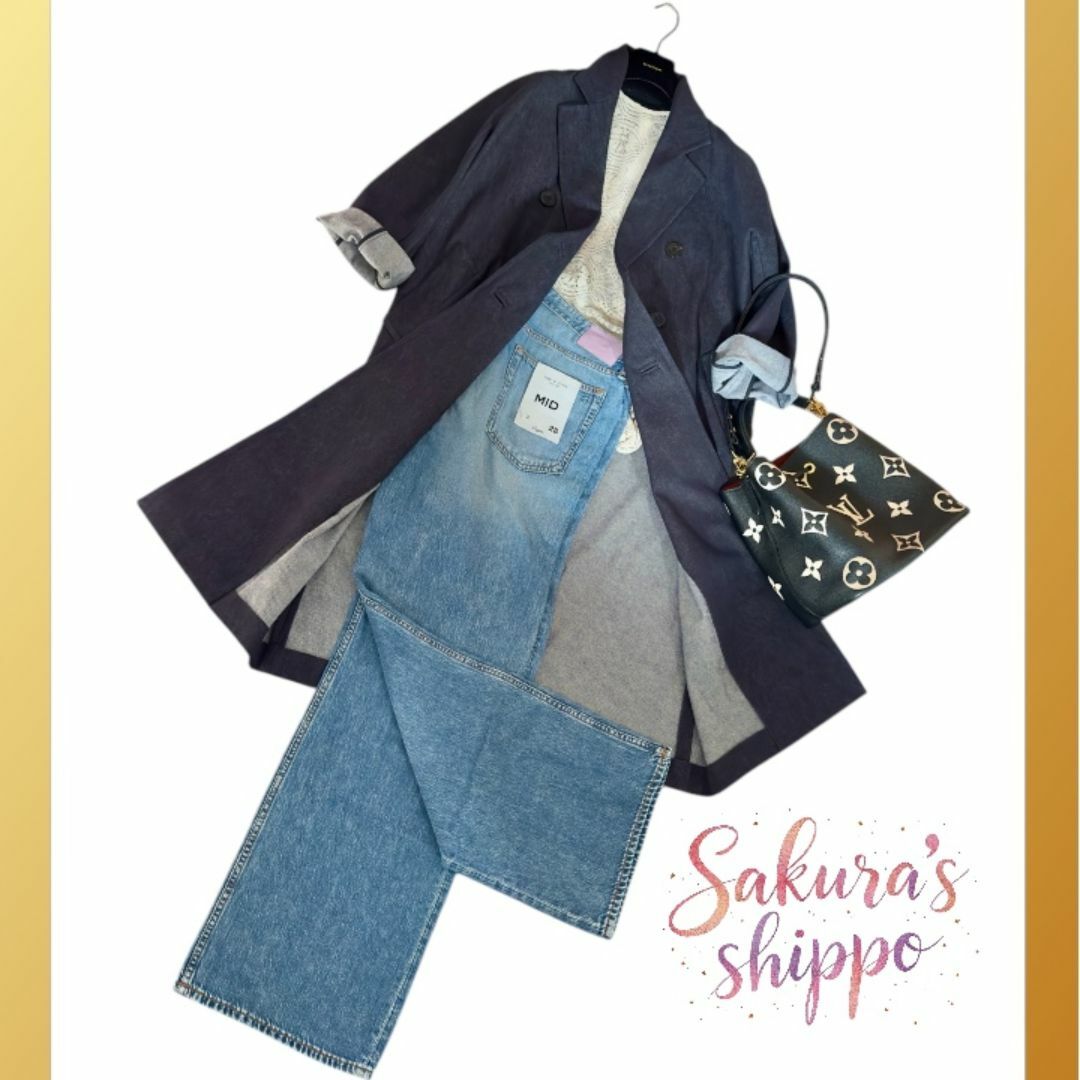 Max Mara - 新品　MaxMara Bacco アイコン・マダムコート　デニム　春秋コート