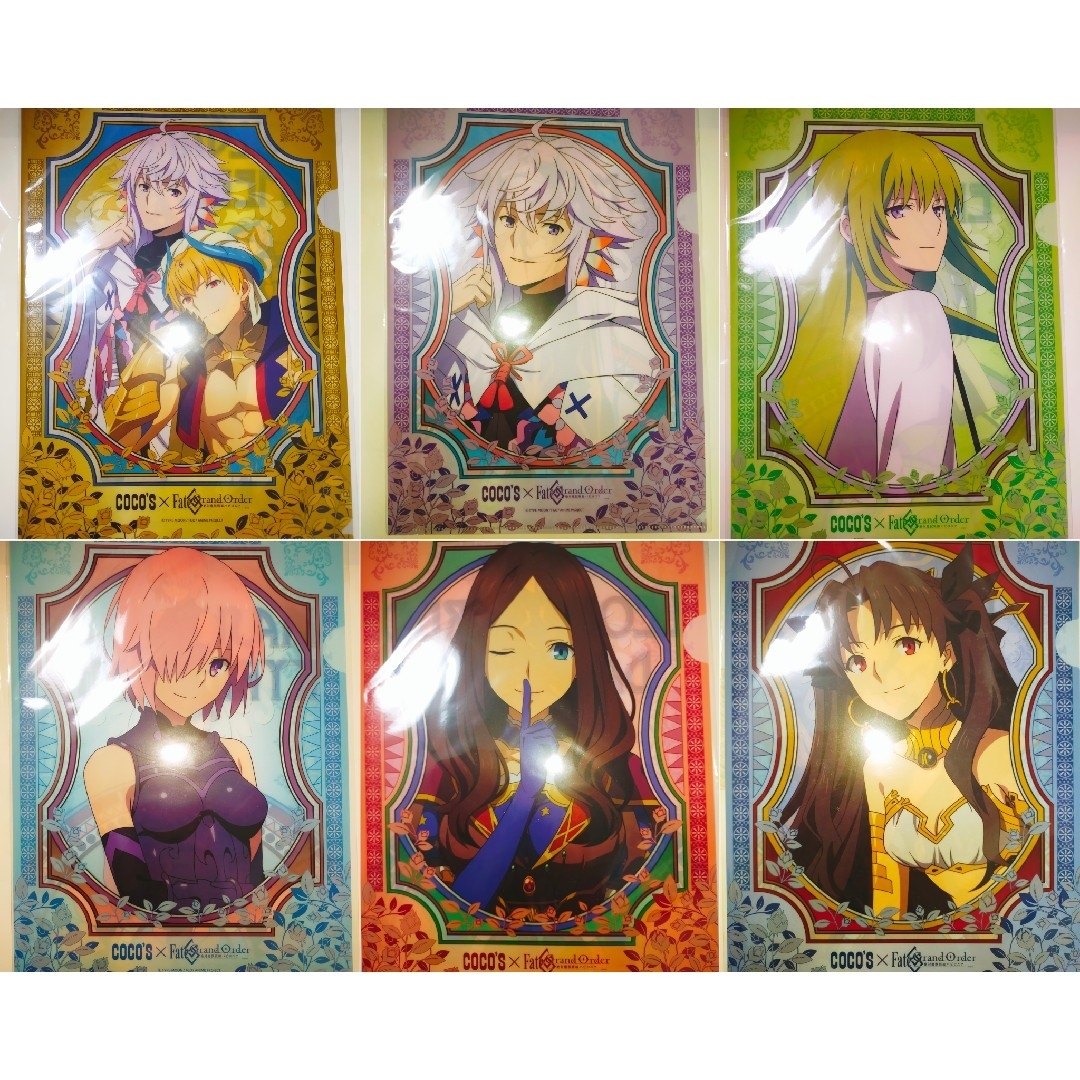 Fate FGO ココス バビロニア クリアファイル ギルガメッシュ マーリン エンタメ/ホビーのアニメグッズ(クリアファイル)の商品写真