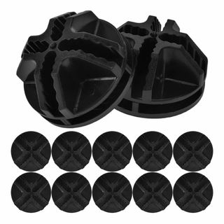 iplusmile 40pcs コネクター ワイヤーグリッド 黒色 コーナークリ