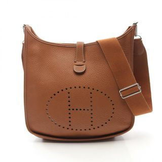エルメス(HERMES)のエルメス HERMES エヴリン 3 トロワ GM ショルダーバッグ バッグ レザー トリヨンクレマンス トリヨンクレマンス レディース ブラウン系 056275CK 【中古】(ショルダーバッグ)