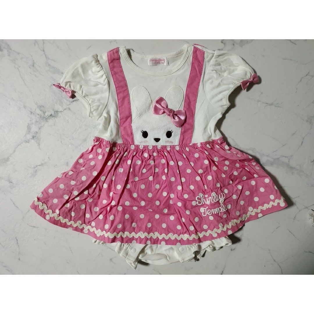 Shirley Temple - シャーリーテンプル うさぎロンパース 90cm 美品