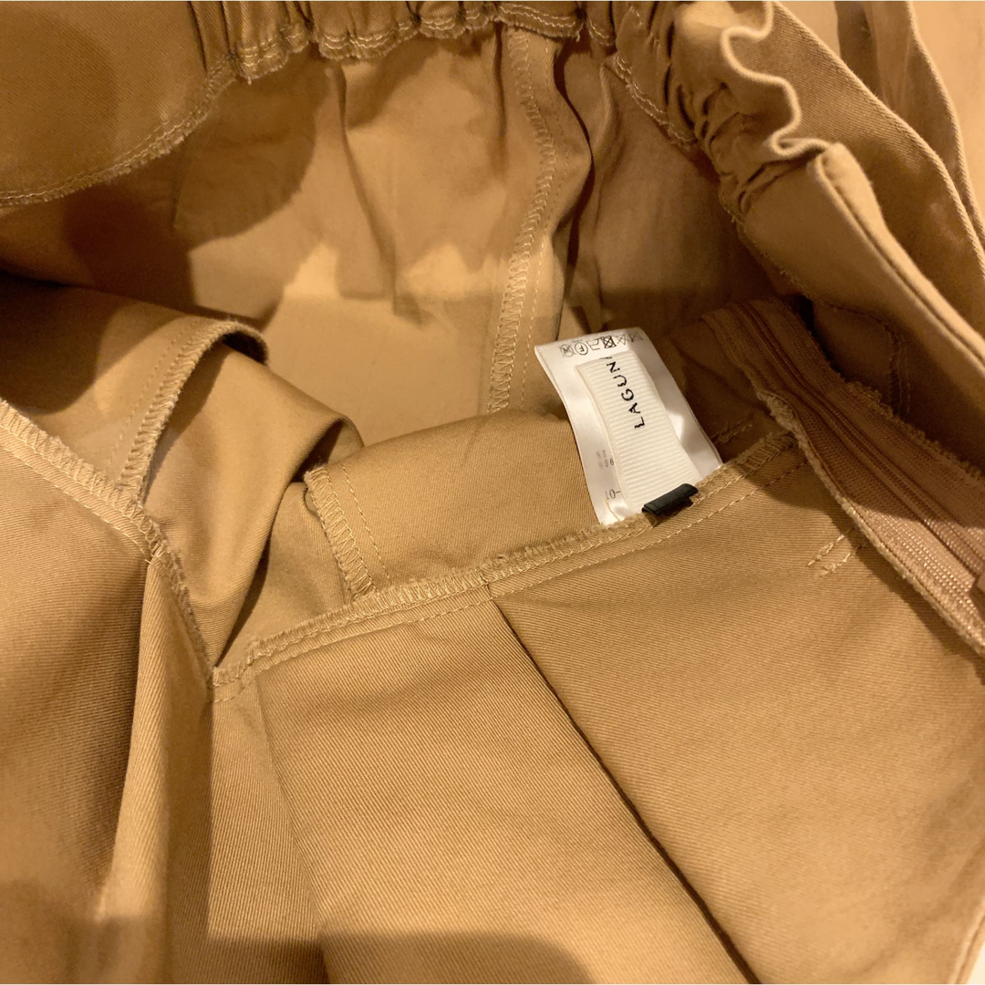 LagunaMoon(ラグナムーン)のラグナムーン アシメハイウエストミモレ丈スカート S コットン 美品 レディースのスカート(ロングスカート)の商品写真