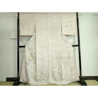 平和屋着物■訪問着　刺繍　花筏文　暈し染め　金彩　正絹　逸品　DAAO0680xg(着物)