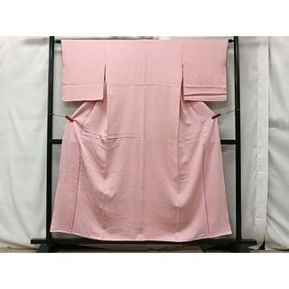 平和屋着物■無地絵羽訪問着　流水花車地紋　鴇色　正絹　逸品　CAAQ6916xi(着物)