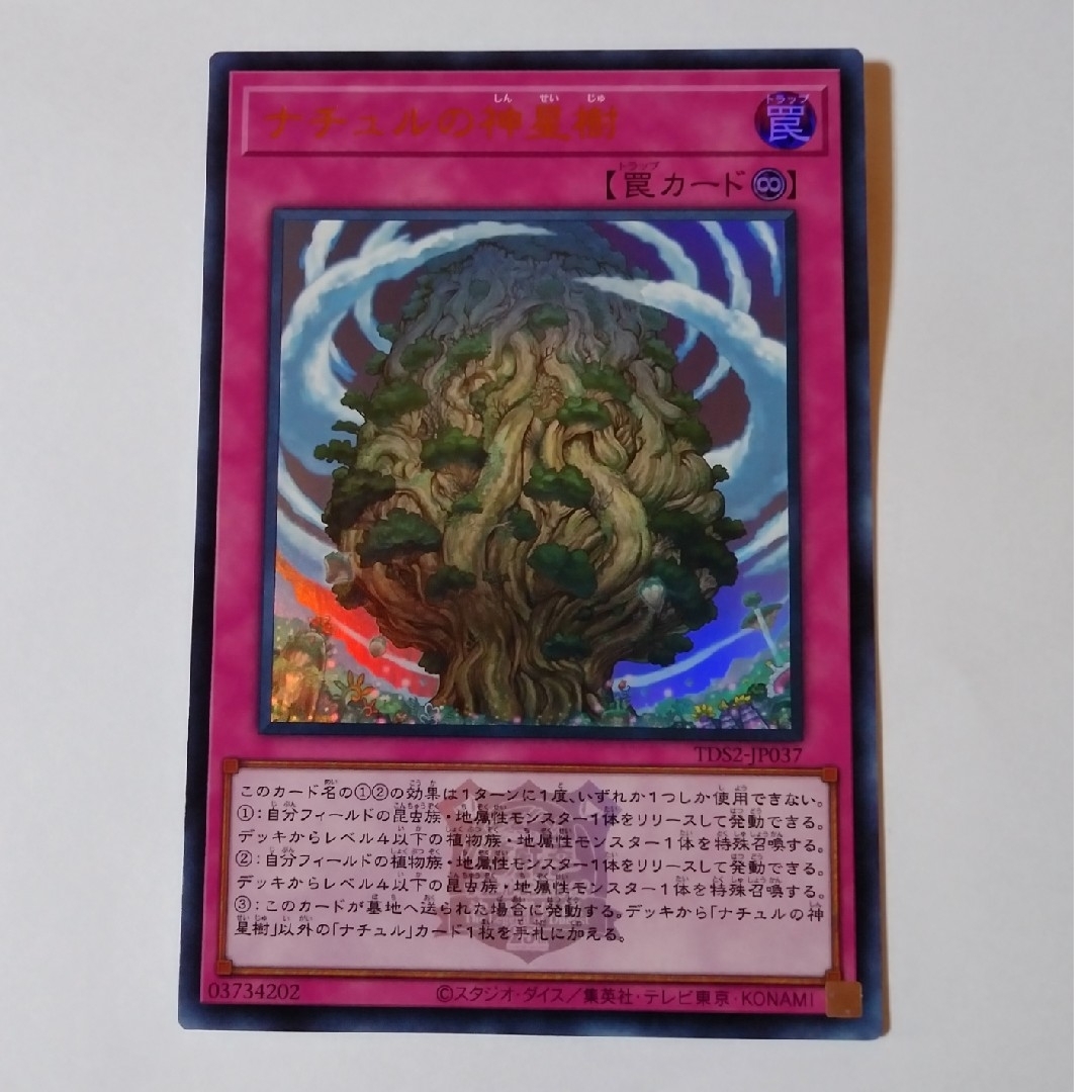 遊戯王(ユウギオウ)のナチュルの神星樹 ロゴウルトラ エンタメ/ホビーのトレーディングカード(シングルカード)の商品写真