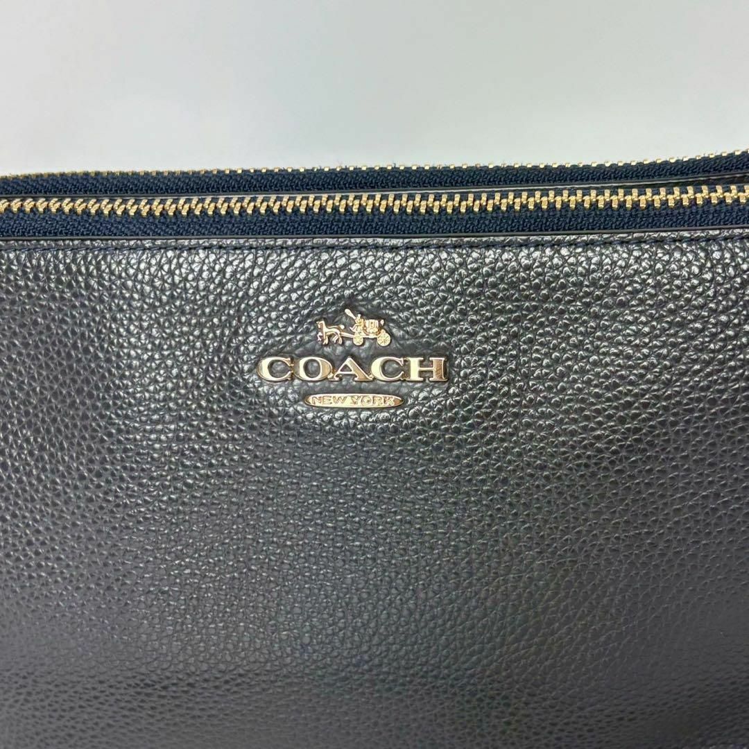 COACH - コーチ ライラ ダブルジップ ブラック ショルダーバッグ