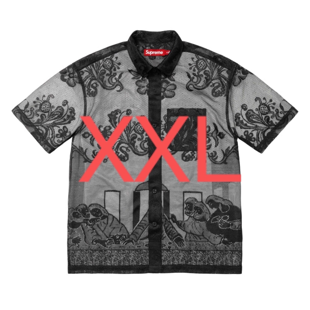 Supreme(シュプリーム)のSupreme Last Supper Lace S/S Shirt Black メンズのトップス(シャツ)の商品写真