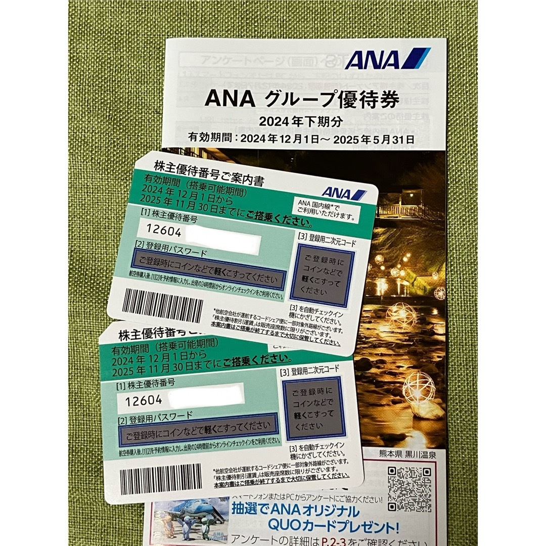 ANA(全日本空輸)(エーエヌエー(ゼンニッポンクウユ))のANA株主優待券 有効期限2025年11月末搭乗 チケットの優待券/割引券(その他)の商品写真
