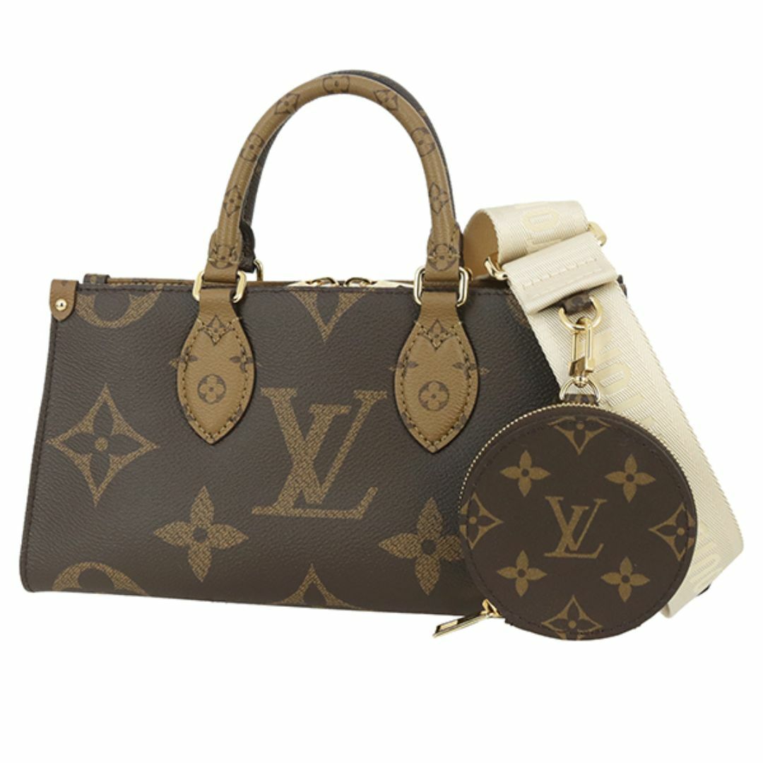 LOUIS VUITTON - ルイヴィトン オンザゴー EW チェーンバッグジャイアントモノグラムリバース キャンバス ブラウン ゴールド レディース 新品 h-c206