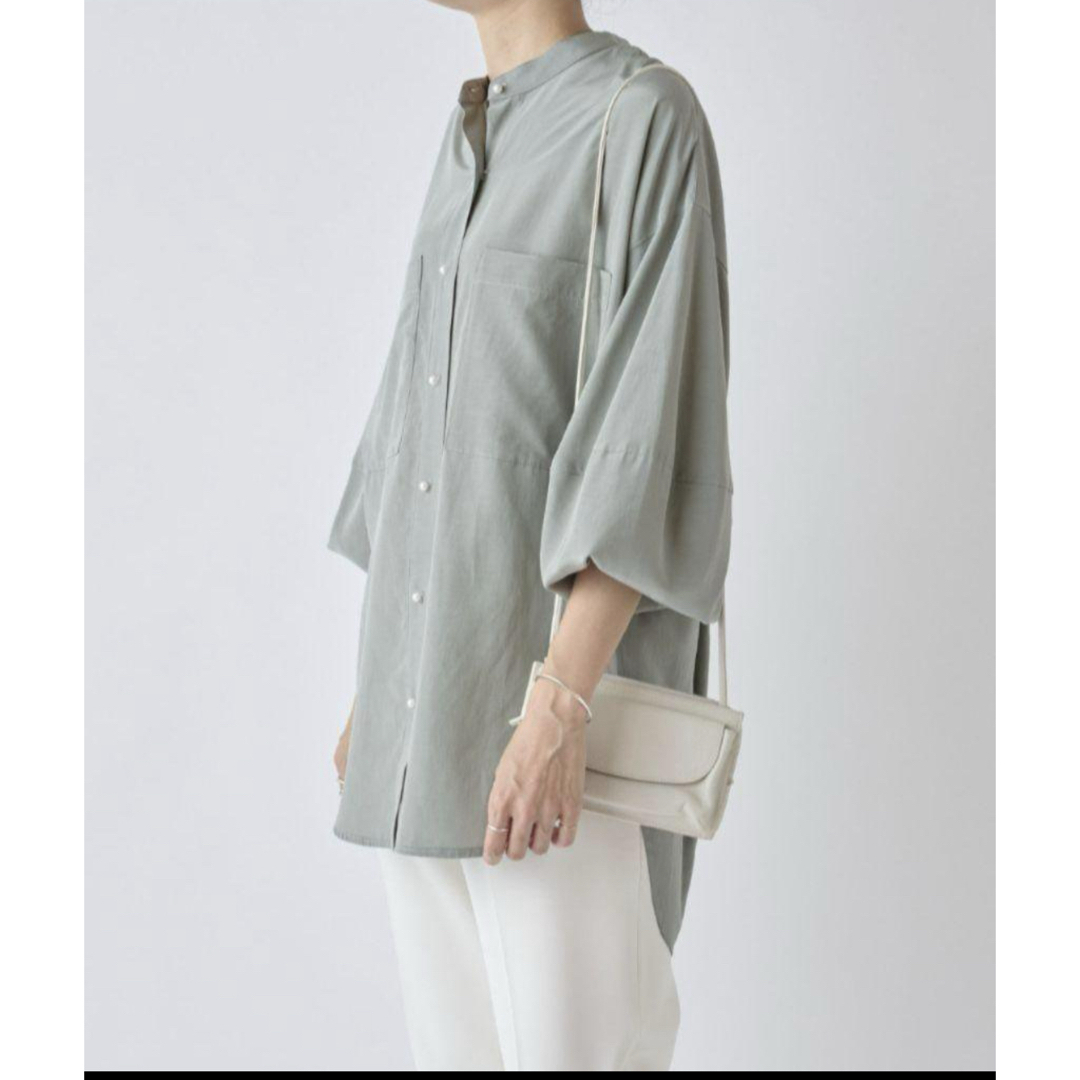 BEARDSLEY - 未使用近 パールボタン袖バルーンシャツ 定価24,200 BEARDSLEY - 未使用近 パールボタン袖バルーンシャツ 定価24,200
