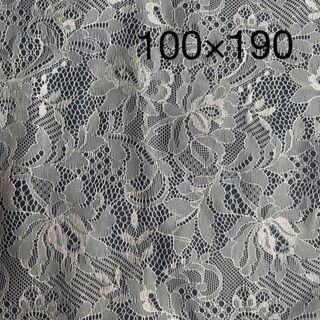 r3【特価】白　レース　薄手　100×190(ファブリック)