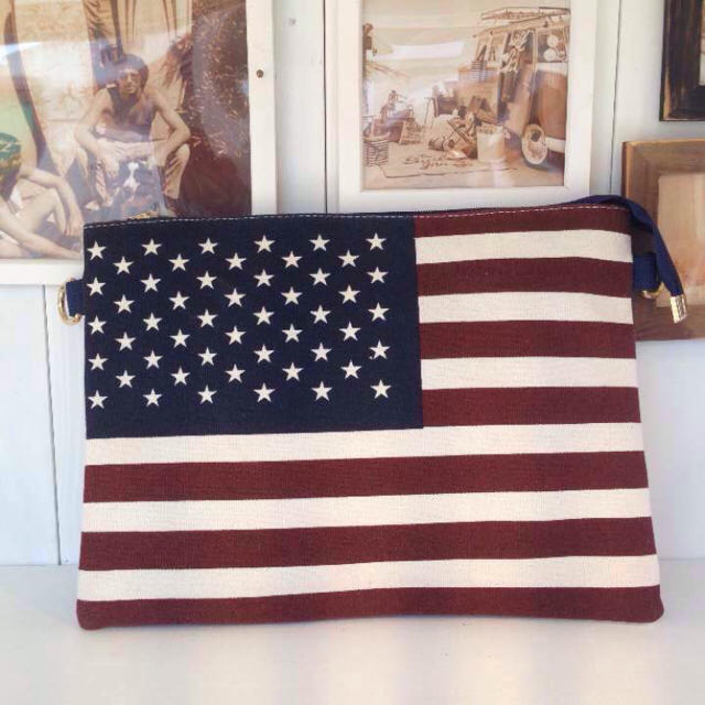 Ron Herman(ロンハーマン)のアメリカ 星条旗柄 クラッチバッグ USA メンズのバッグ(その他)の商品写真