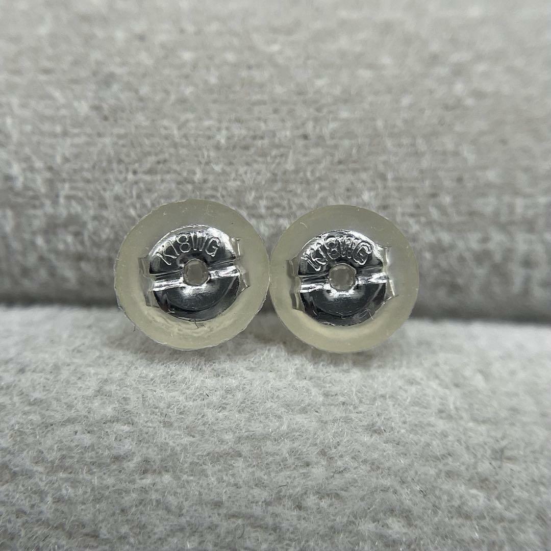 JE40☆高級 ブラックダイヤモンド0.9ct K18WG ピアスの通販 by