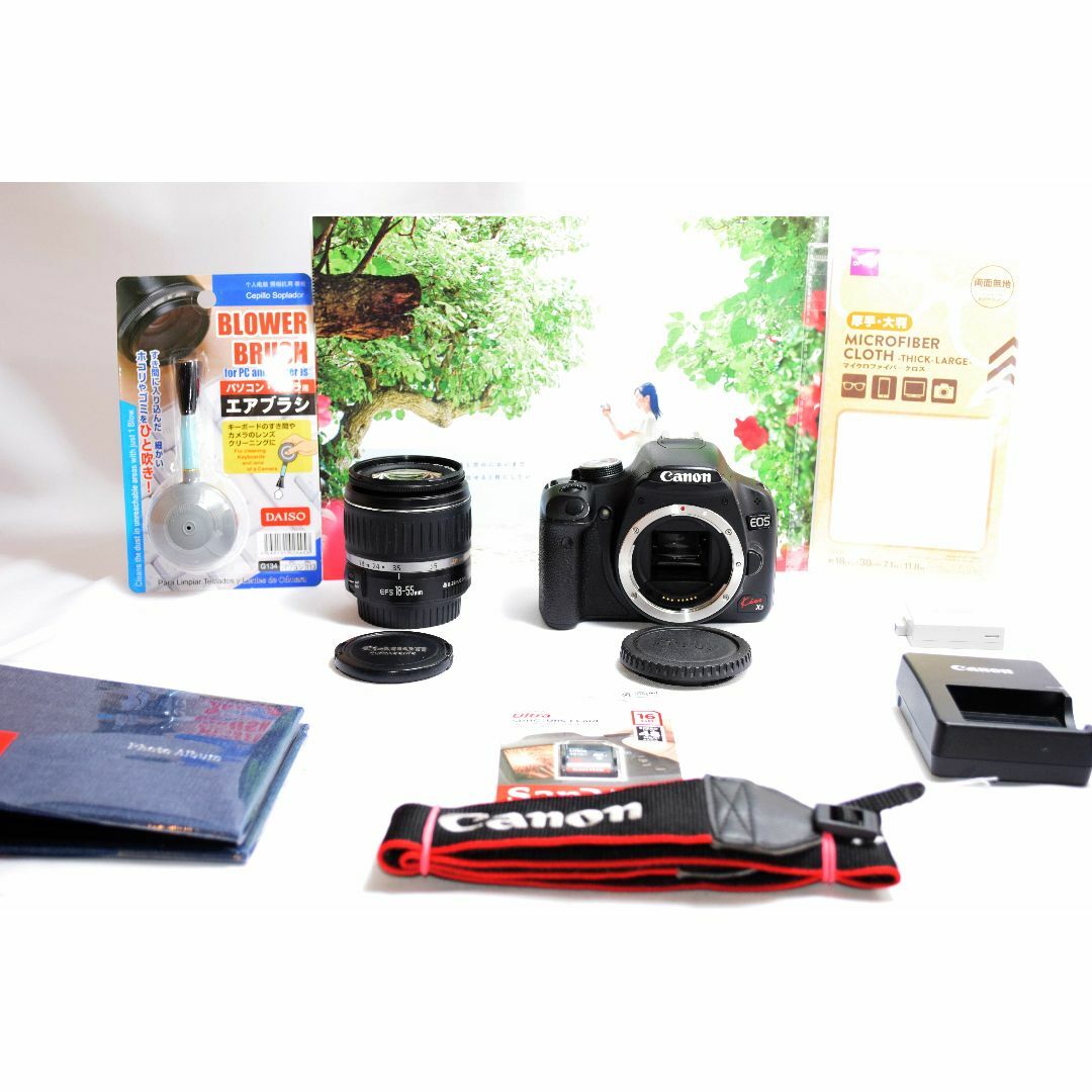 Canon(キヤノン)のキャノン Canon kiss x3☆動画機能付☆お手頃価格☆スマホに転送 スマホ/家電/カメラのカメラ(デジタル一眼)の商品写真