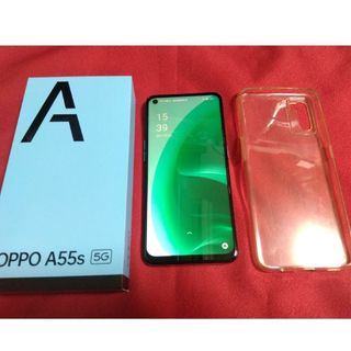 オッポ(OPPO)のOPPO SIMフリースマートフォン A55S 5G グリーン(スマートフォン本体)