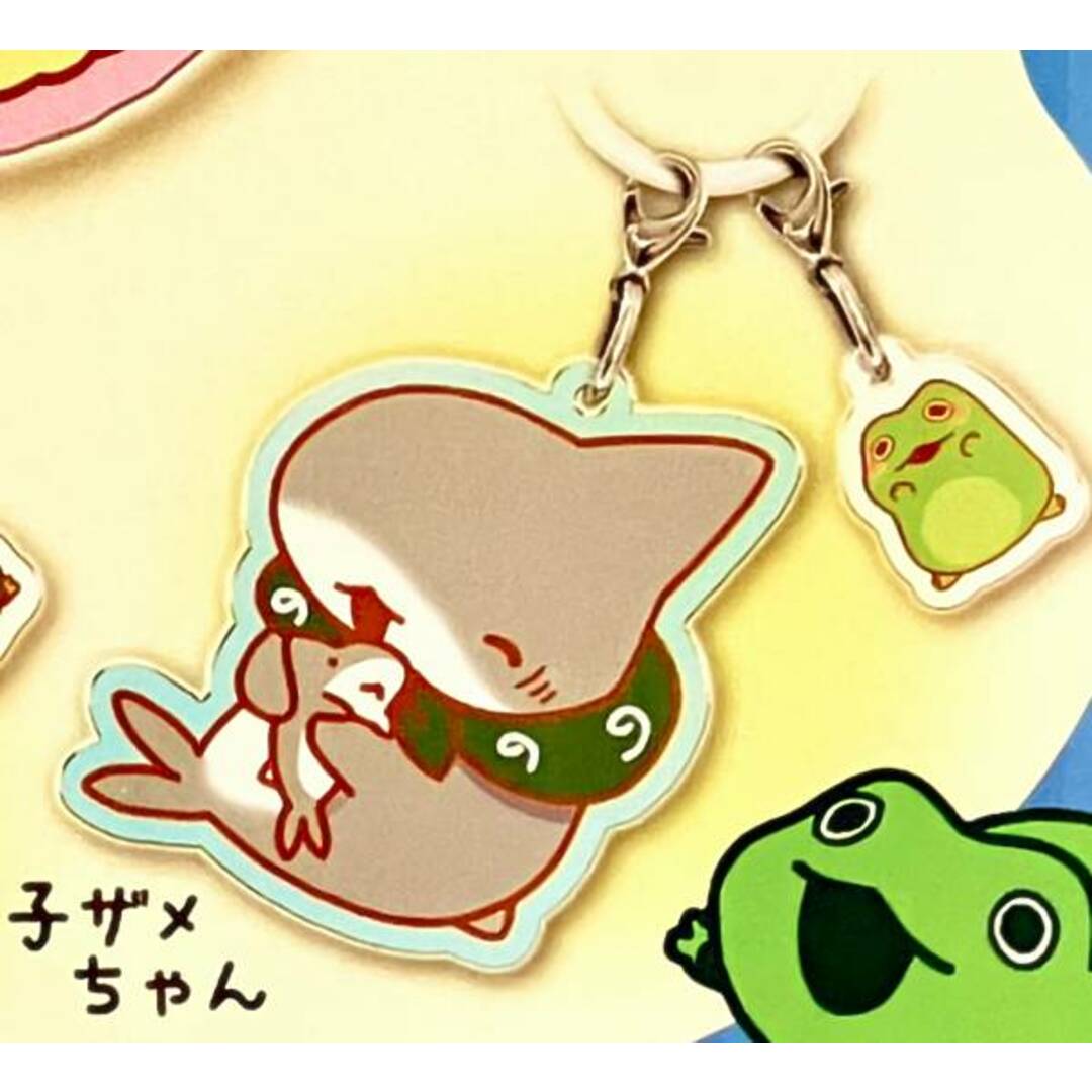 【子ザメちゃん】おでかけ子ザメ めじるし2連チャーム エンタメ/ホビーのアニメグッズ(その他)の商品写真