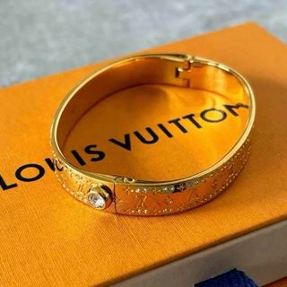 LOUIS VUITTONオレンジ バングルブレスレットブラスレ メタル