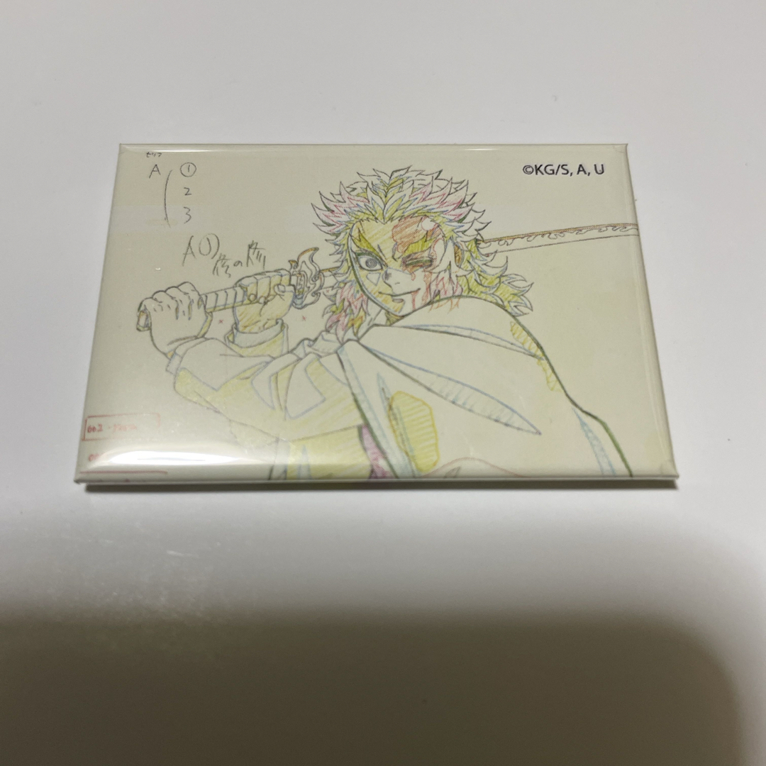 鬼滅の刃(キメツノヤイバ)の煉獄さん スクエア缶バッジ11 エンタメ/ホビーのアニメグッズ(バッジ/ピンバッジ)の商品写真