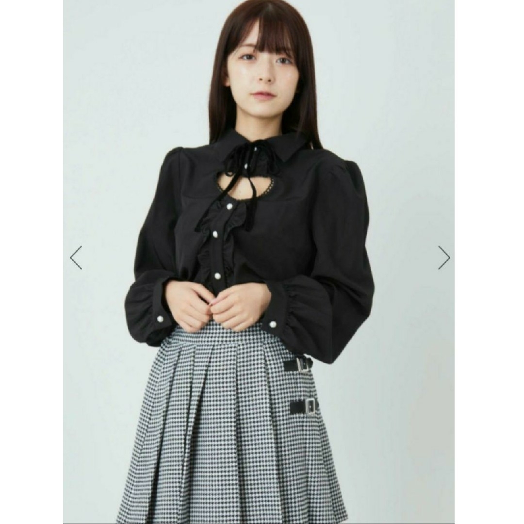 d.i.a(ダイア)のはーとホールセクシーブラウス レディースのトップス(シャツ/ブラウス(長袖/七分))の商品写真