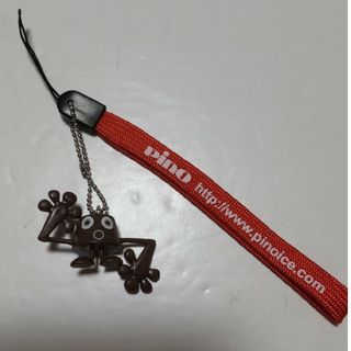 モリナガセイカ(森永製菓)の森永　ピノアイス　携帯ストラップ　キーホルダー(キャラクターグッズ)