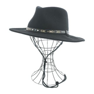ステットソン(STETSON)のSTETSON ステットソン ハット - 黒 【古着】【中古】(ハット)