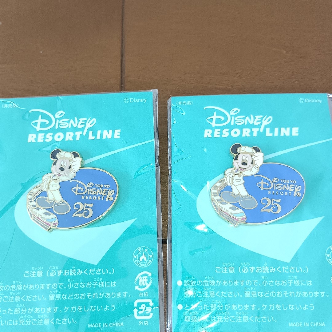 ディズニー 25周年記念限定リゾートラインピンバッジセット エンタメ/ホビーのおもちゃ/ぬいぐるみ(キャラクターグッズ)の商品写真