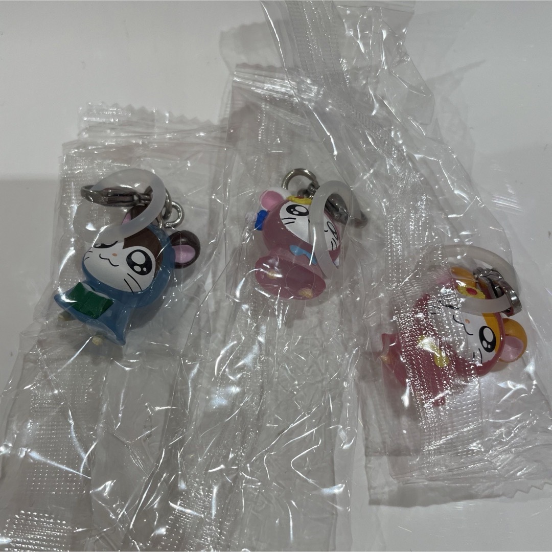 BANDAI(バンダイ)のハム太郎 めじるしアクセサリー のっぽくん りぼんちゃん 3点セット エンタメ/ホビーのおもちゃ/ぬいぐるみ(キャラクターグッズ)の商品写真