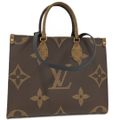 LOUIS VUITTON 2WAYバッグ オンザゴーMM ベージュ ブラウン