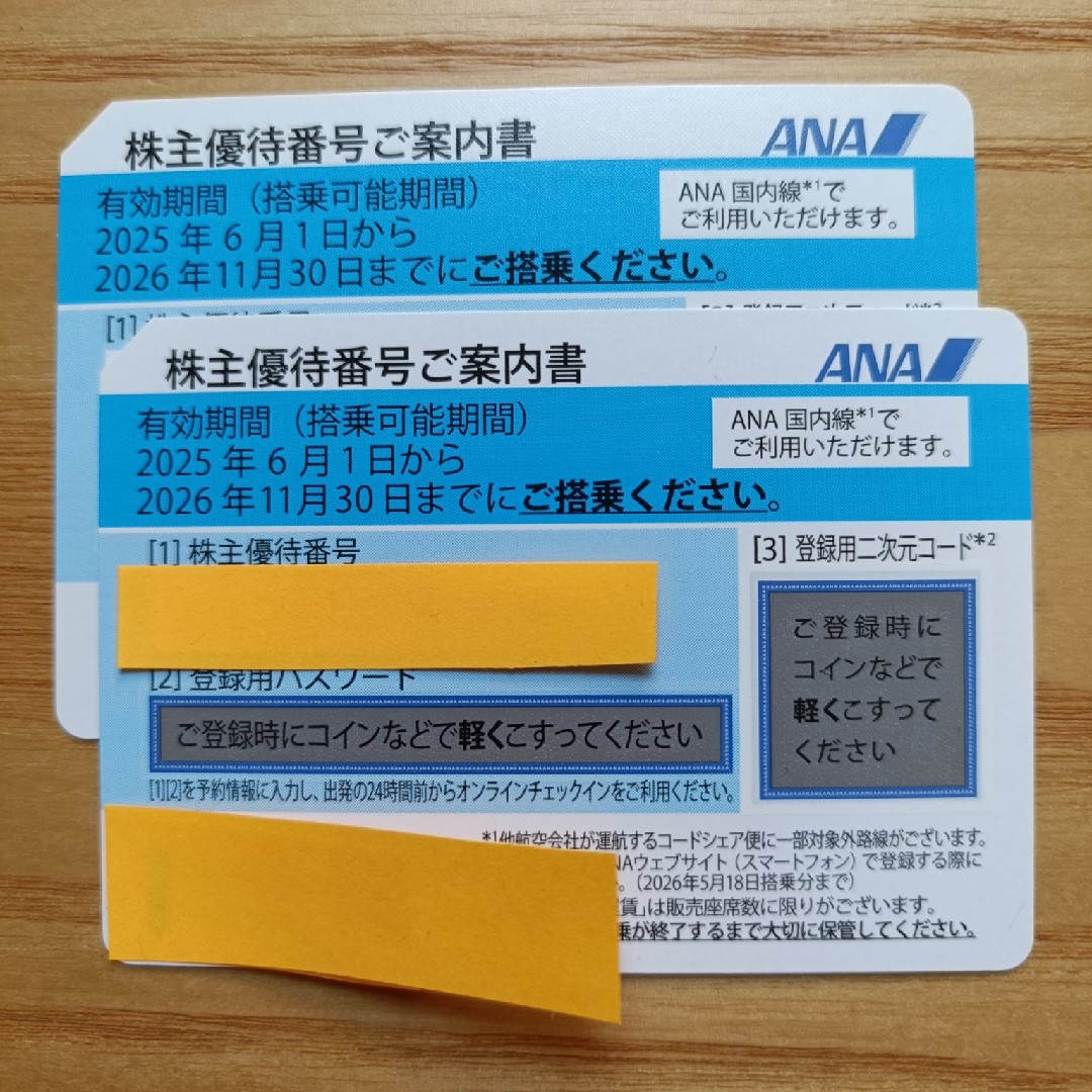 ANA(全日本空輸)(エーエヌエー(ゼンニッポンクウユ))のANA株主優待券 チケットの優待券/割引券(その他)の商品写真
