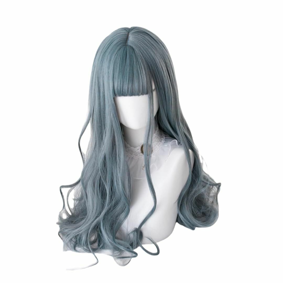 【色:ブルー01】レディース かつら ロリータ ロング カール ブルー ウィッグ その他のその他(その他)の商品写真