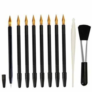 【特価商品】DFsucces スクラッチアート 10本セット 黒8本+白1本+刷(その他)