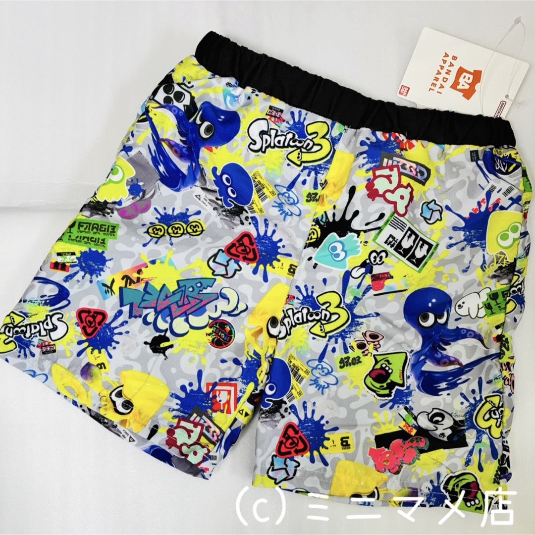 BANDAI(バンダイ)の【新品】スプラトゥーン ボーイズ 水着 海パン 120cm サーフパンツ キッズ/ベビー/マタニティのキッズ服男の子用(90cm~)(水着)の商品写真