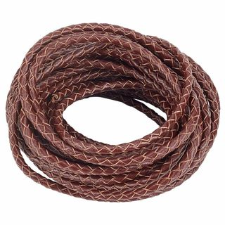 PH PandaHall 5m/巻き レザー ひも 本革 幅3mm レザーコード(その他)