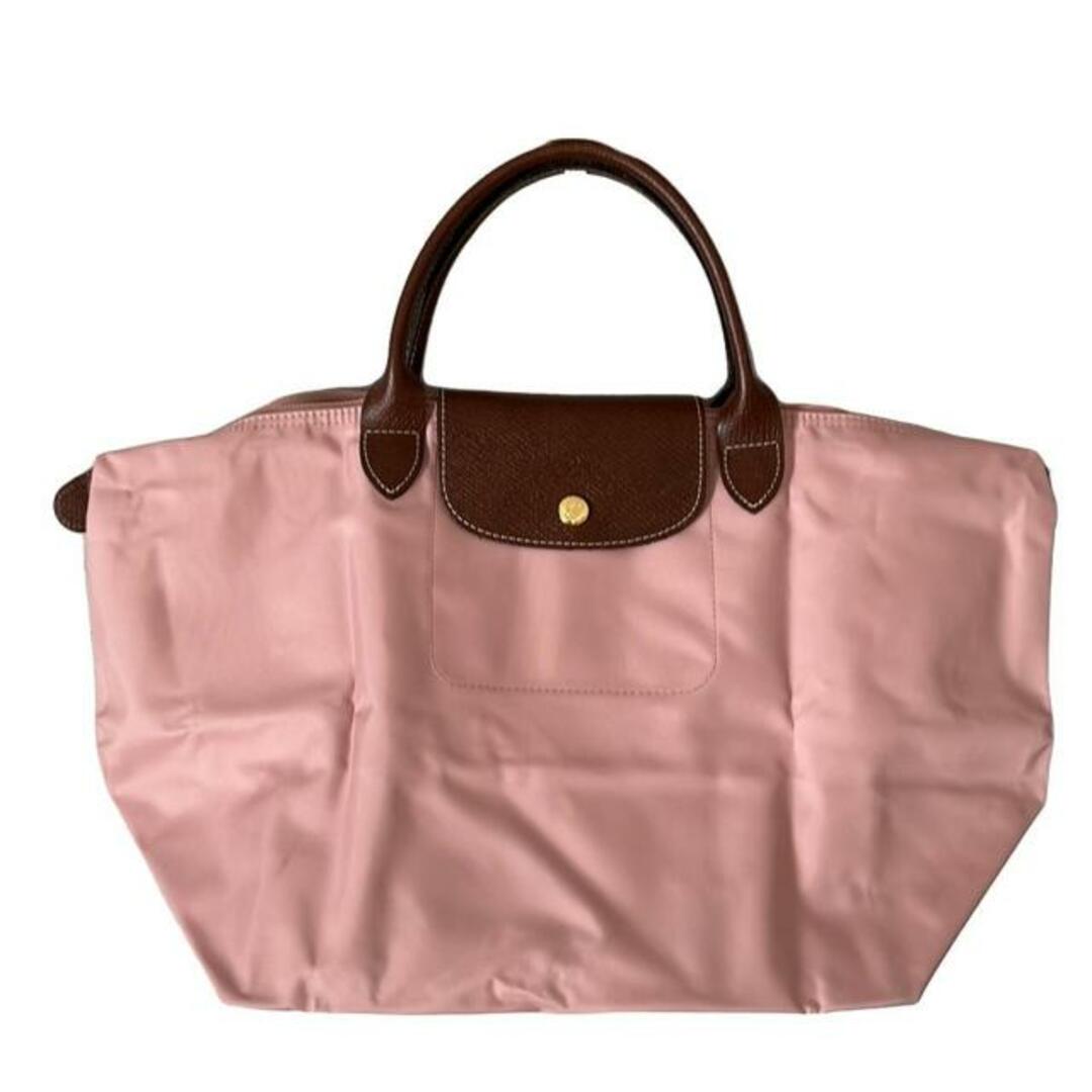 LONGCHAMP - LONGCHAMP(ロンシャン) ハンドバッグ ル・プリアージュオリジナル ピンク×ダークブラウン 折りたたみ レザー