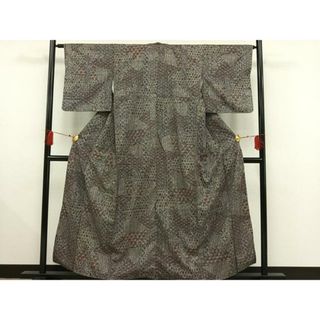 平和屋着物■上質な紬　吉祥文様　正絹　逸品　AAAT2691jh