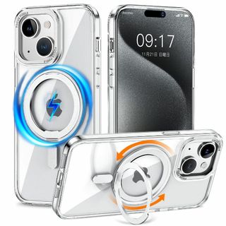 KMAMBNG iPhone14 用 ケース 縦横両対応 リング 【多機能360(その他)