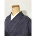 【中古】Sサイズ 混紡 紬 濃紺無地