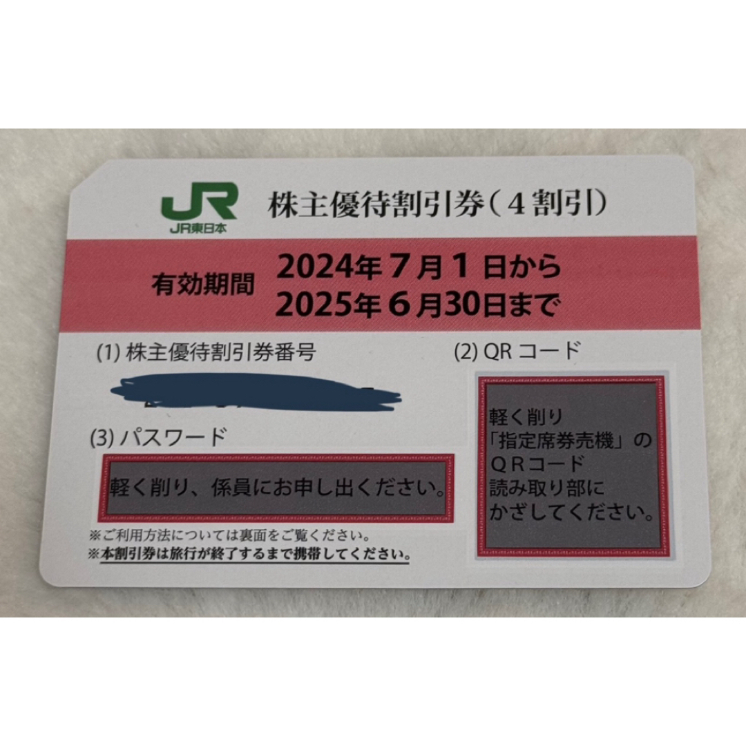 ★5/25迄★JR東日本 株主優待券 チケットの優待券/割引券(その他)の商品写真