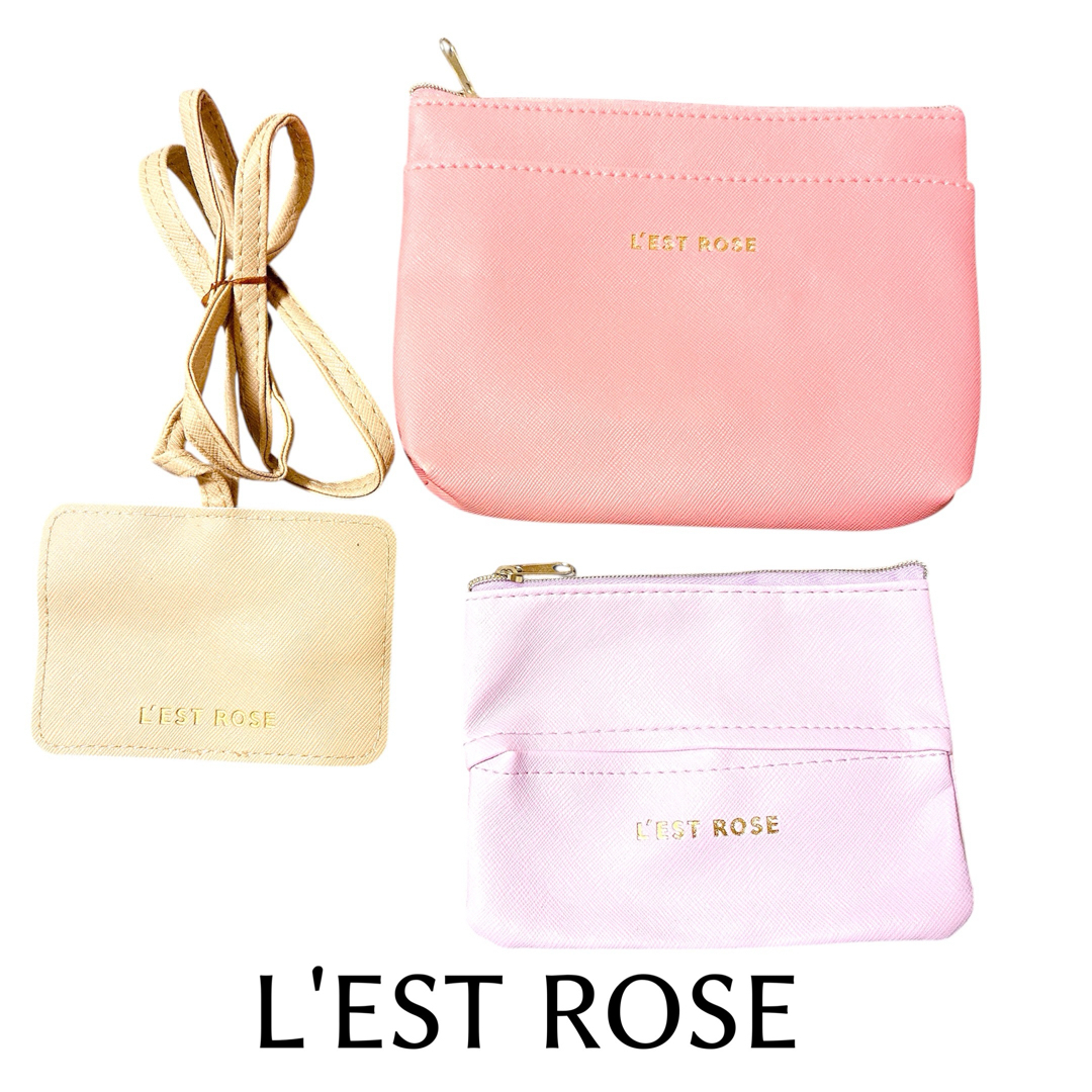 L'EST ROSE(レストローズ)のL'EST ROSE ポーチ ティッシュケース パスケース トリプルセット 新品 レディースのファッション小物(ポーチ)の商品写真