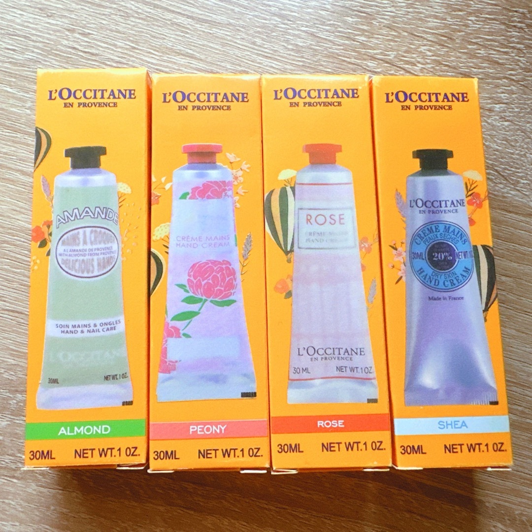 L'OCCITANE(ロクシタン)の【大人気】ロキシタン LOCCITAN ハンドクリーム4本セット コスメ/美容のボディケア(ハンドクリーム)の商品写真