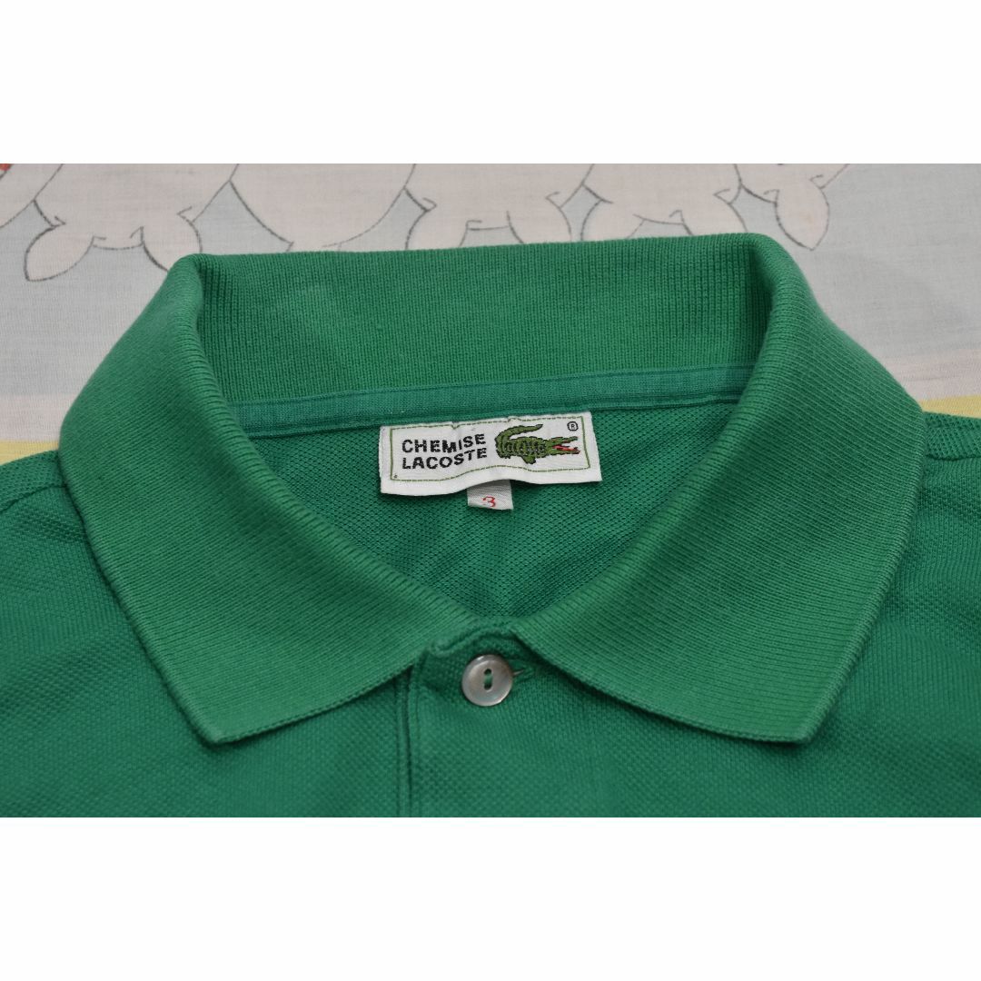 LACOSTE - ラコステ ポロシャツ 緑 綿100％ LACOSTE 16008 501