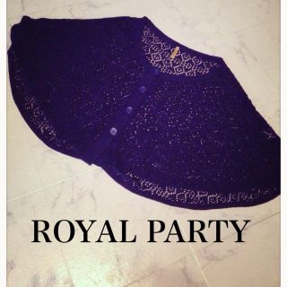 ロイヤルパーティー(ROYAL PARTY)のロイパ♥︎春ニットポンチョ(カーディガン)