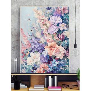ダイヤモンドアートキット    フラワーガーデン    (30×40)(アート/写真)