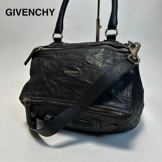 超特価激安 p23【極美品】ジバンシー パンドラ ブラック レザーシワ加工2way バッグ